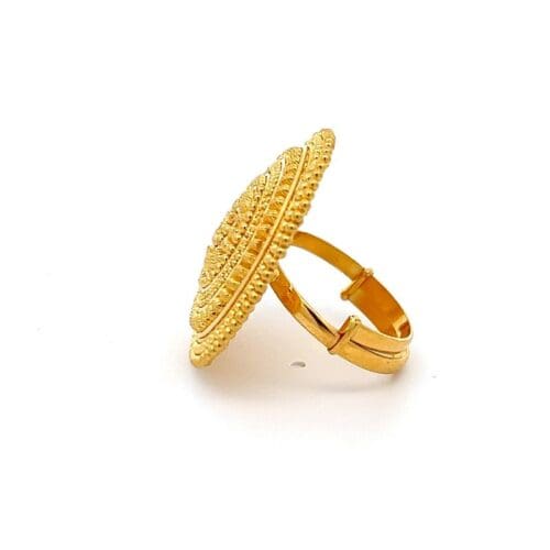 Vintage Success Gold Ring - Left Side View | Alfa Jewellers