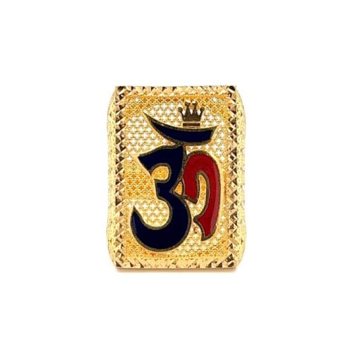 Divine Chant Om Gold Ring | Alfa Jewellers