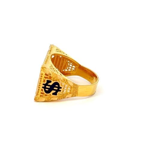 Gold Ring - Cash Boss - Left Side View | Alfa Jewellers