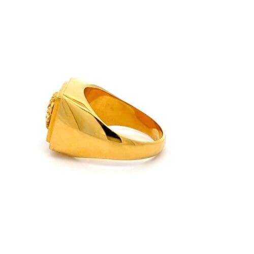 Daring's Grandeur Gold Ring - Left Side View | Alfa Jewellers