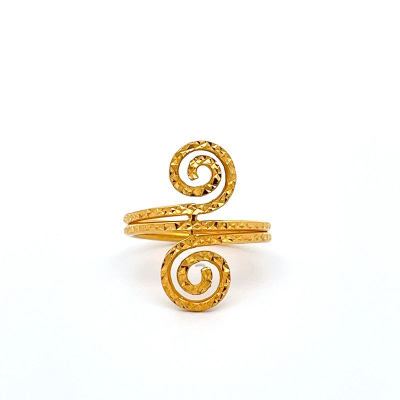 The Spiraling Heart Gold Ring | Alfa Jewellers