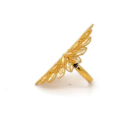 Gold Ring - Blossom Reflection - Left Side View | Alfa Jewellers