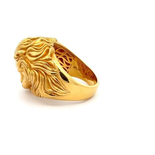 Gold Ring - Lion's Legacy - Left Side View | Alfa Jewellers