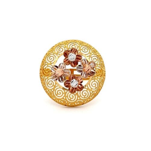 Blooming Effigy Gold Ring | Alfa Jewellers