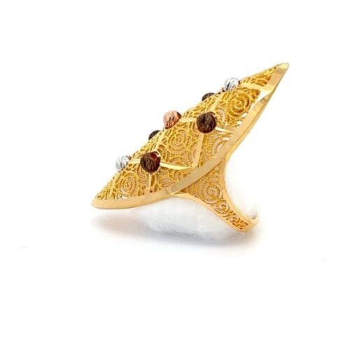 Bosphorus Breeze Gold Ring - Left Side View | Alfa Jewellers