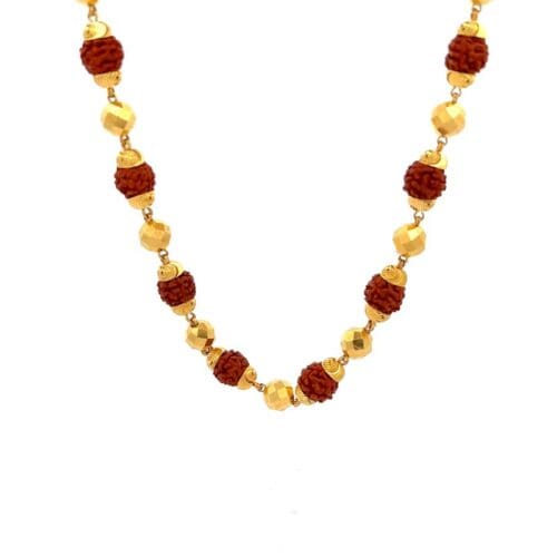 Classic Ruthratcha Gold Chain - Front View | Alfa Jewellers