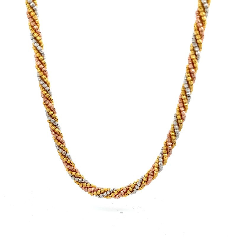 Divine Struck Gold Chain - Front View | Alfa Jewellers