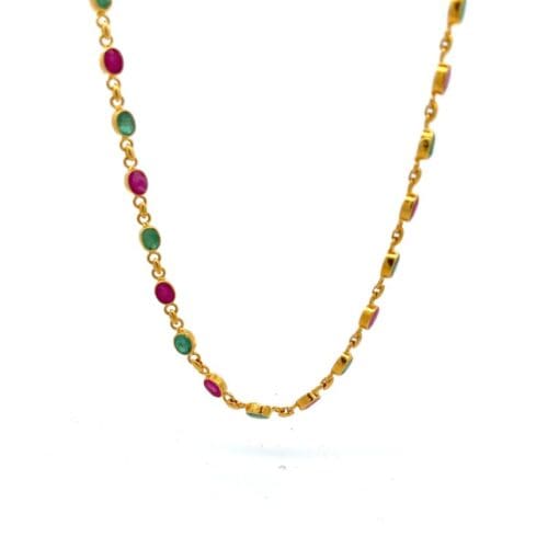 Myriad Array Gold Chain - Front View | Alfa Jewellers