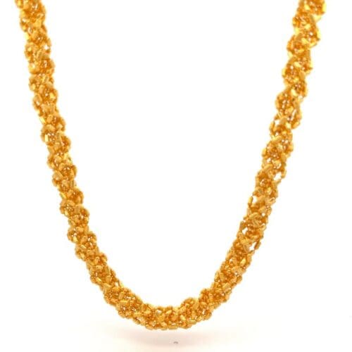 Opulent Cascade Gold Chain - Front View | Alfa Jewellers