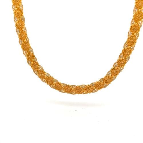 Twisted Gleam Ball Gold Chain | Alfa Jewellers