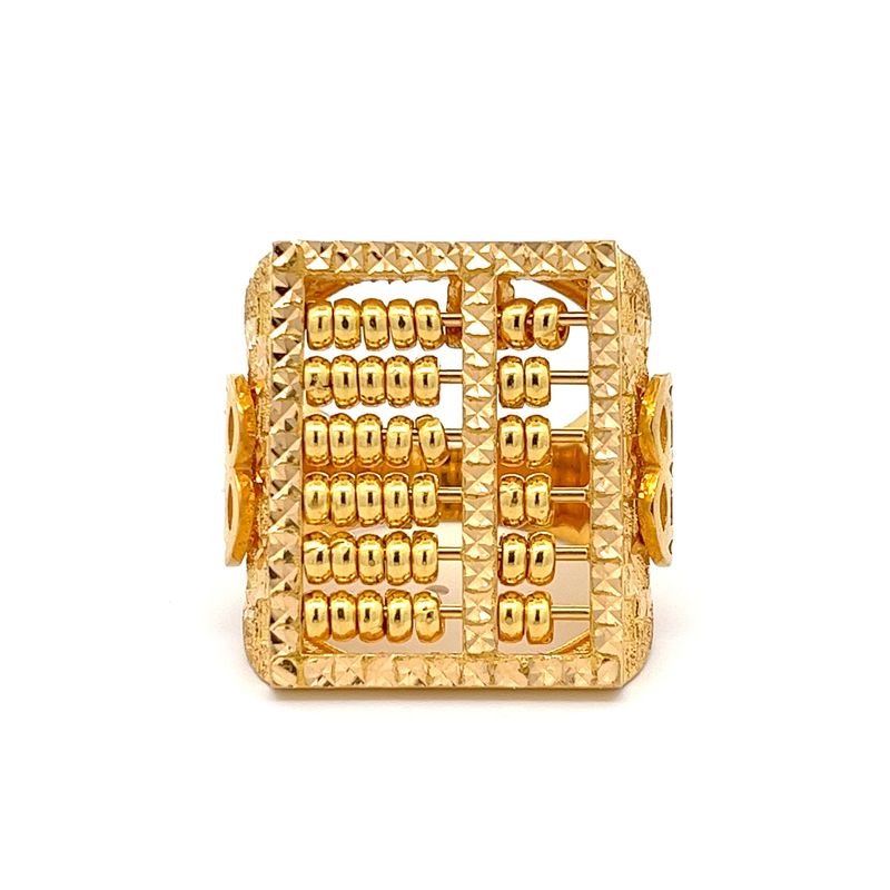 Virtuoso Abacus Men’s Gold Ring | Alfa Jewellers