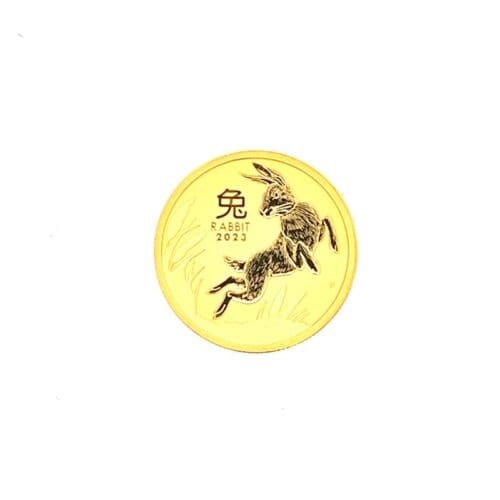 Year of the Rabbit 24K Australian Mint Gold Coin - Front View