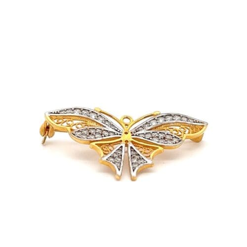 Graceful Flutter Gold Turkish Brooch | Alfa Jewellers