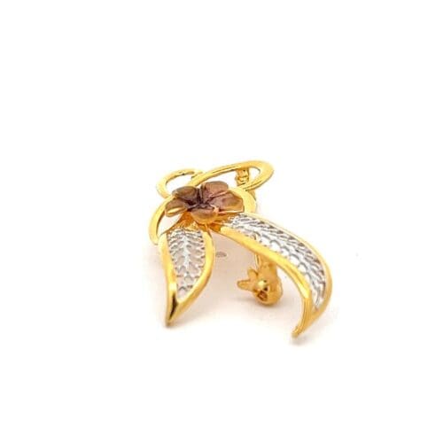 Gold Brooch - Glamorous Blossom | Alfa Jewellers