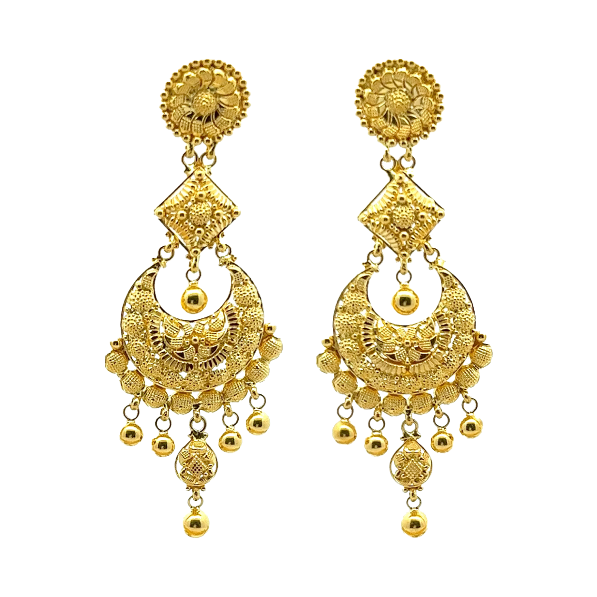 Calcutta Radiance Chandbali Earrings | Alfa Jewellers