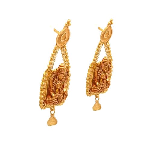 Divine Icons Dangle Earrings - Right Side View | Alfa Jewellers