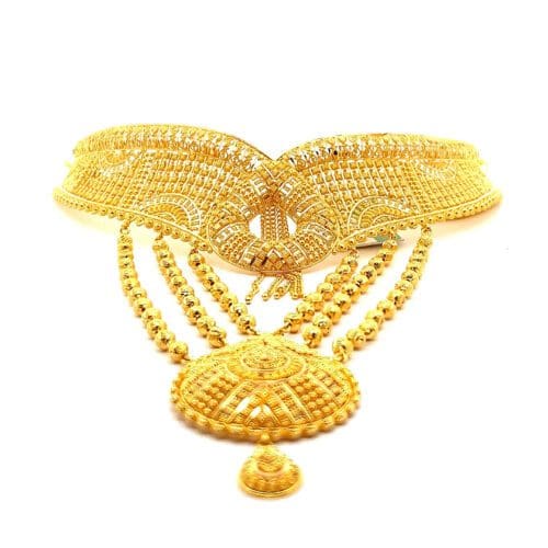 Calcutta Splendour Gold Choker | Alfa Jewellers