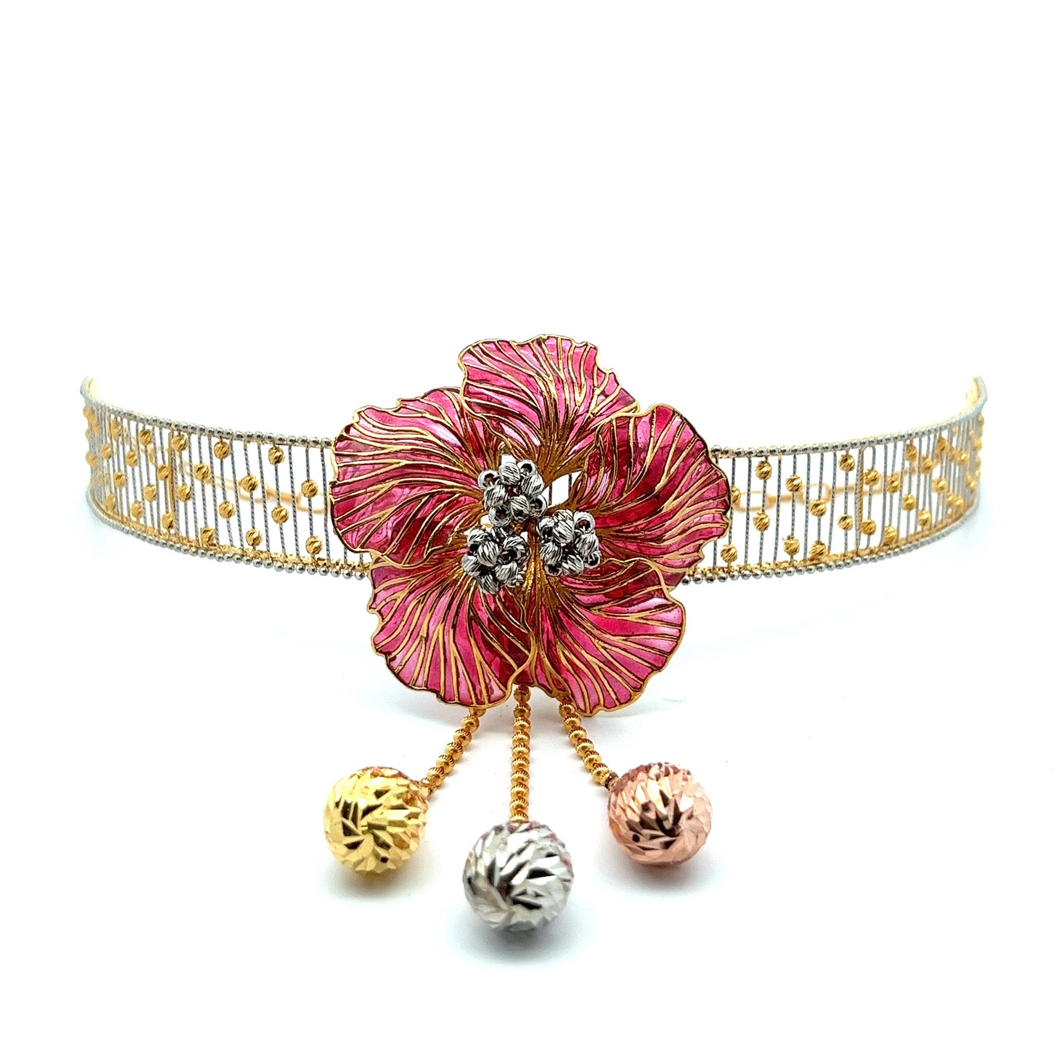 Princess Bloom Gold Choker | Alfa Jewellers