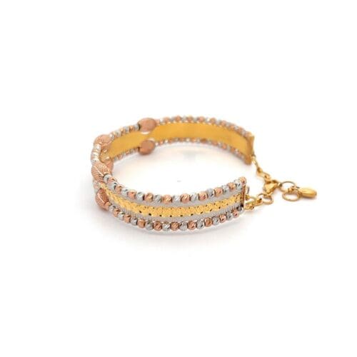 Verigold Radiance Gold Lightweight Bangle - Left Side View | Alfa Jewellers