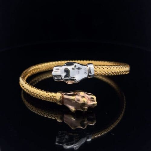 Gold Kada - Leopard's Prowl | Alfa Jewellers