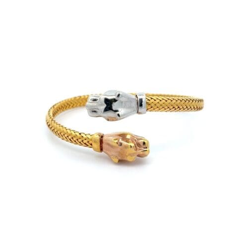 Leopard's Prowl Gold Kada | Alfa Jewellers