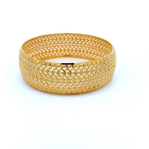 Gold Hollow Bangle - Elysian Beads | Alfa Jewellers