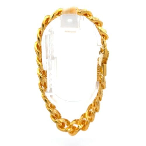 Rustic Rambler Gold Chain Bracelet - Side View | Alfa Jewellers