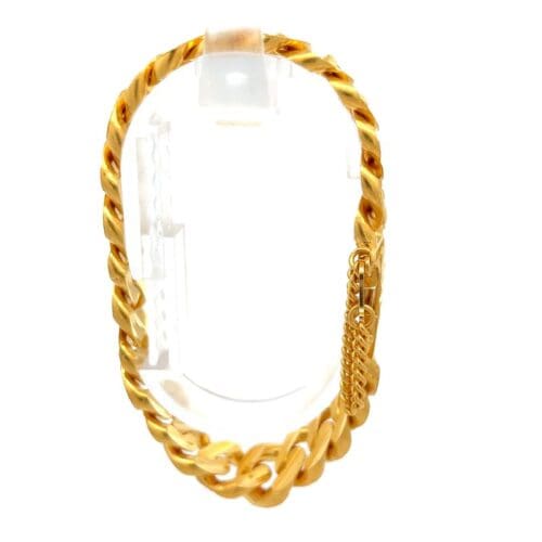 Western Warrior Gold Chain Bracelet - Side View | Alfa Jewellers