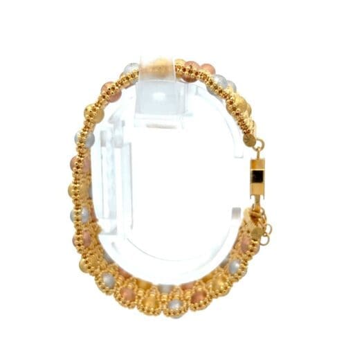 Bella Sposa Gold Link Bracelet - Side View | Alfa Jewellers