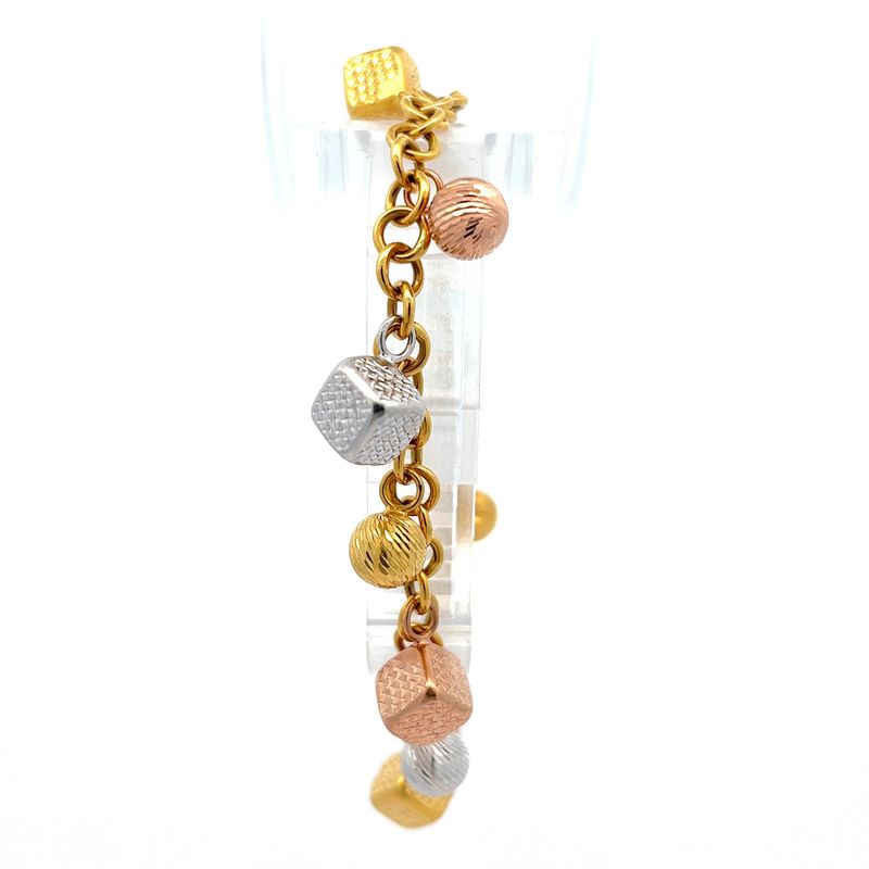 Turkish Delight Gold Charm Bracelet | Alfa Jewellers