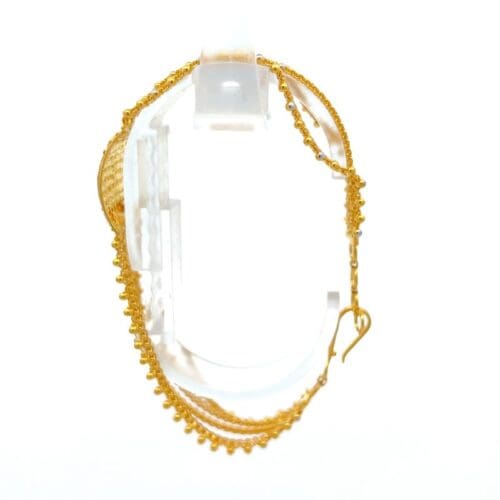 Delicate Lattice Gold Link Bracelet - Side View | Alfa Jewellers