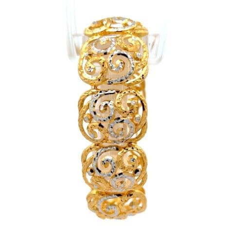 Spiralling Elegance Gold Link Bracelet | Alfa Jewellers