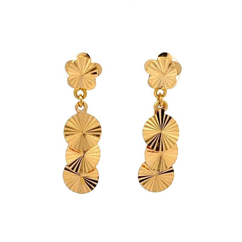 Circle of Elegance Dangle Earrings | Alfa Jewellers