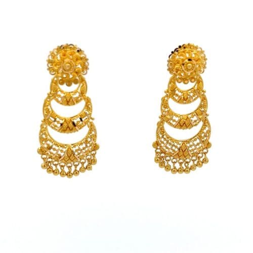 Filigree Serenade Chandbali Earrings | Alfa Jewellers