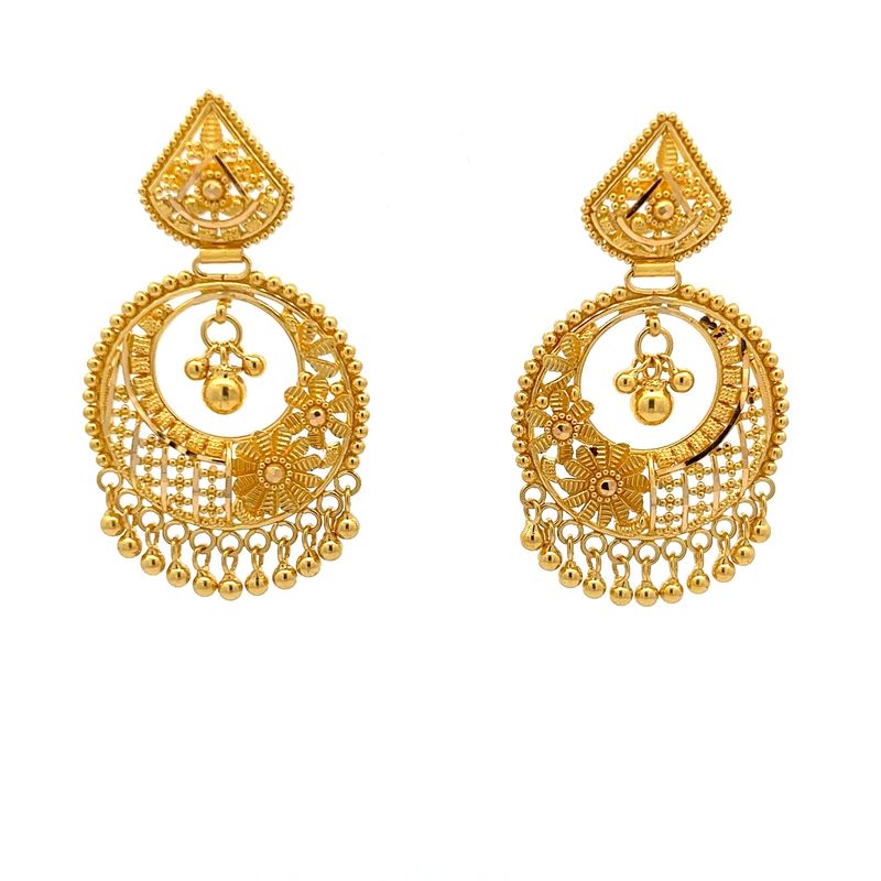 Blooming Serenity Chandbali Earrings | Alfa Jewellers