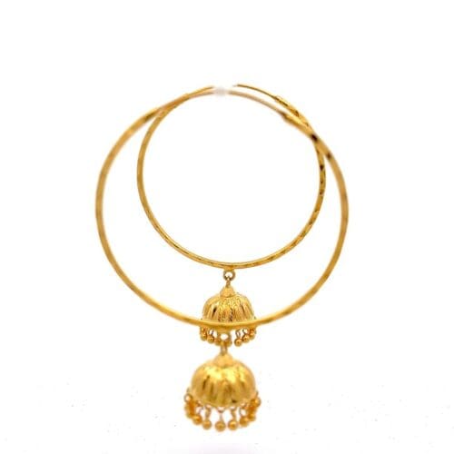 Gold Jhumka Earrings - Serene Soul | Alfa Jewellers