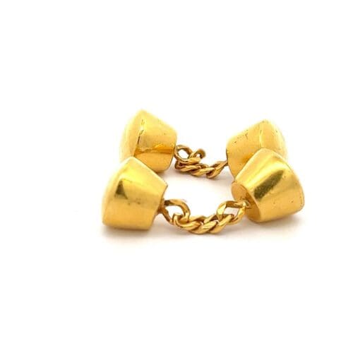 Gold Cufflink - Dapper Impression | Alfa Jewellers