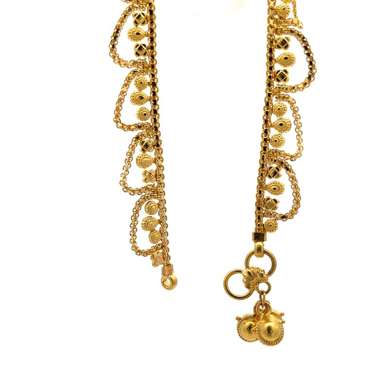 Whispering Bells Gold Anklet | Alfa Jewellers