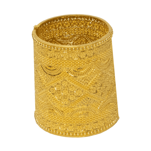 Celestial Beauty Gold Bangle | Alfa Jewellers