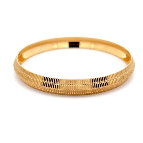 Khalsa Courage Gold Kada Bangles | Alfa Jewellers