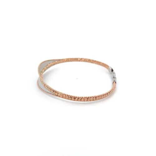Gold Bangles - Venetian Glow Gold Lightweight Bangle - Left