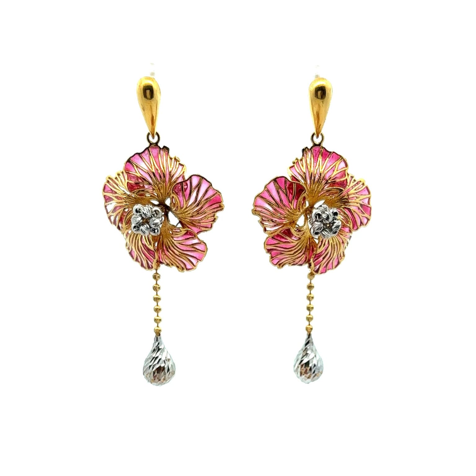 Princess Bloom Gold Chandelier Earrings | Alfa Jewellers