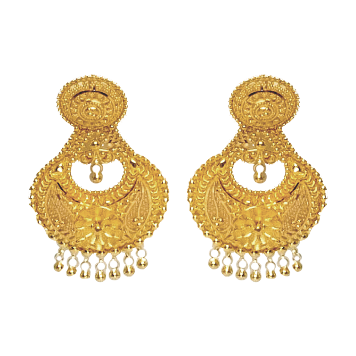 Enchanting Cascade Chandbali Earrings | Alfa Jewellers