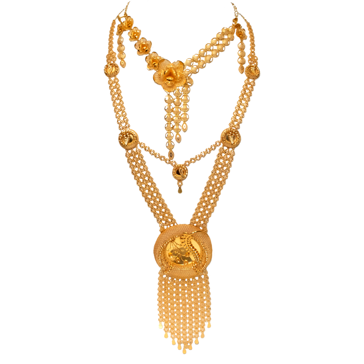 Floral Whispers Gold Necklace | Alfa Jewellers