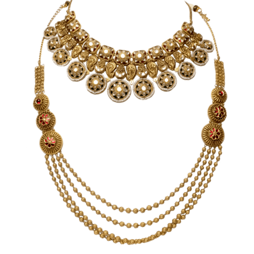 Vintage Splendour Gold Necklace | Alfa Jewellers