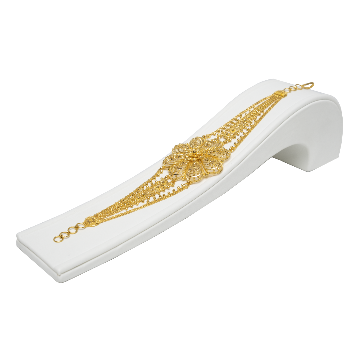 Filigree Flora Gold Link Bracelet | Alfa Jewellers