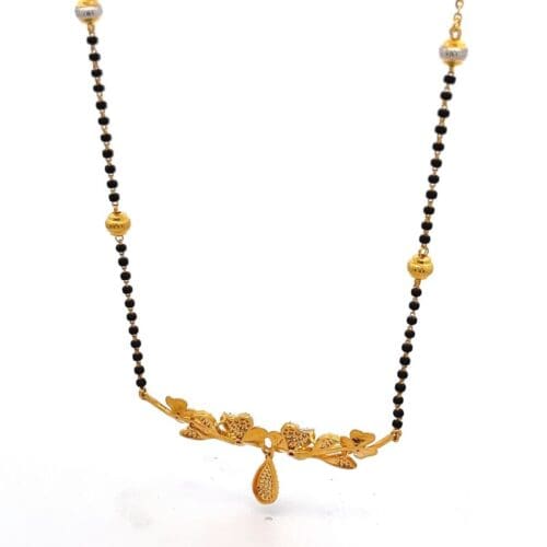 Gemmed Unity Mangalsutra Necklace - Back Side View