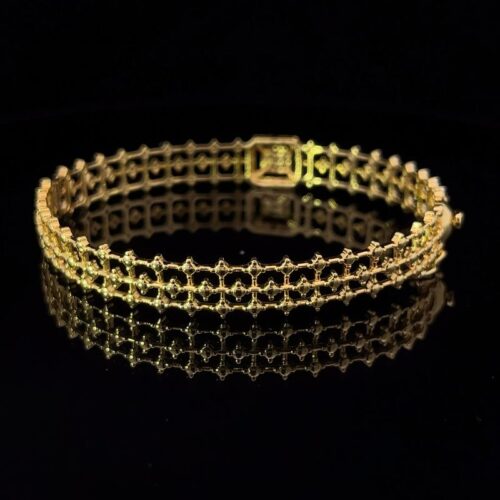 Majestic Sparkle Diamond Bangle - Back side view