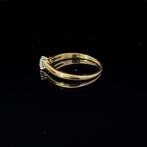 Petite Star Diamond Wedding Ring - Left Side View