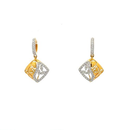 Radiant Diamond Earrings - Front View | Alfa Jewellers